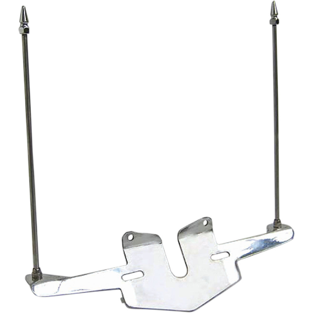 2010-2013 for Road Glide Custom FLTRX Double Flag Holder License Plate Mounted