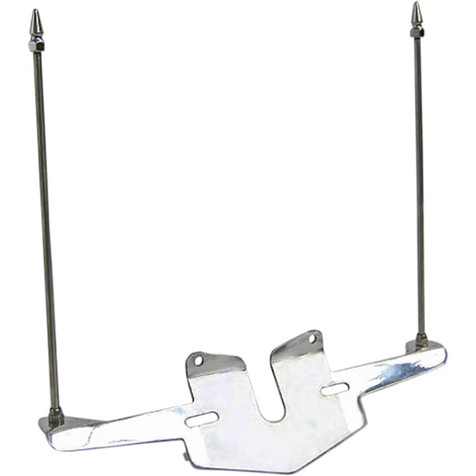 2010-2013 for Road Glide Custom FLTRX Double Flag Holder License Plate Mounted
