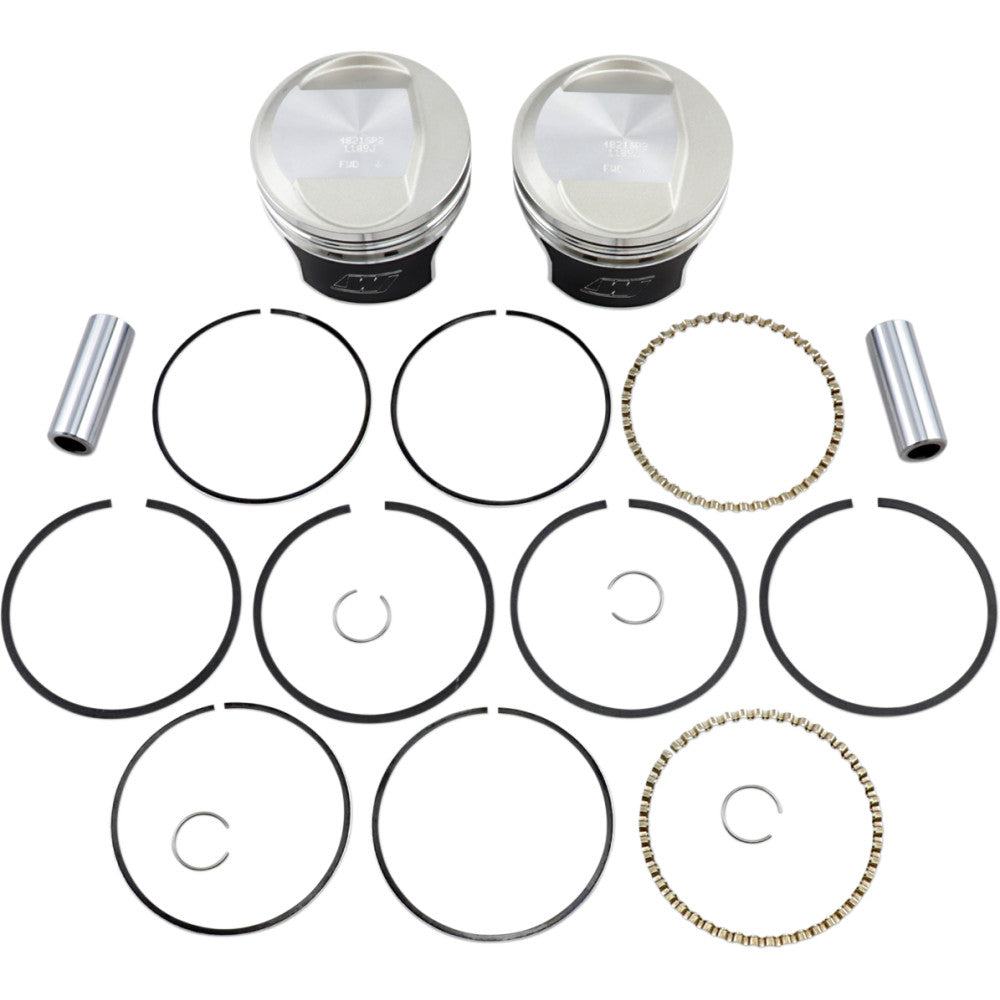 84-'98 for Harley FLHTC Tracker Piston Kit Evo Dome Big Twin 1340 10:1 +.020