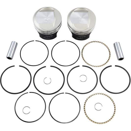 84-'98 for Harley FLHTC Tracker Piston Kit Evo Dome Big Twin 1340 10:1 +.020
