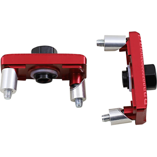 13-17 for Kawasaki EX300 Ninja 300R DRIVEN RACING Captive Axle Block Sliders Red