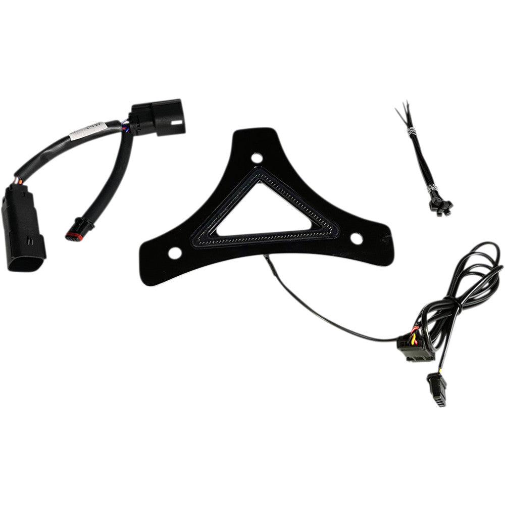 2010-2013 for Harley Road Glide Custom FLTRX LED Backrest Light Run/Brake Black