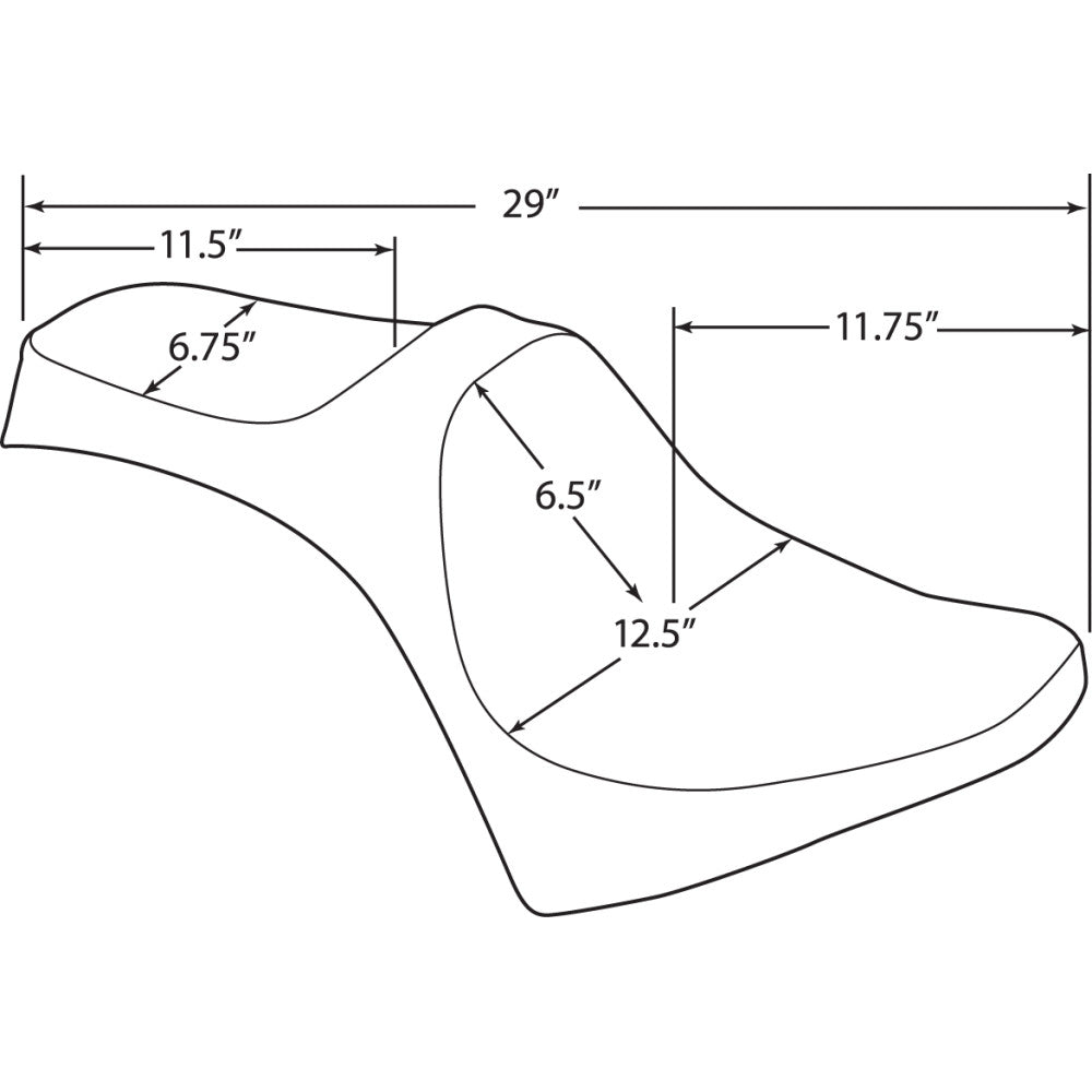2015-2019 for Indian Scout DRAG SPECIALTIES Predator III Seat Smooth Scout
