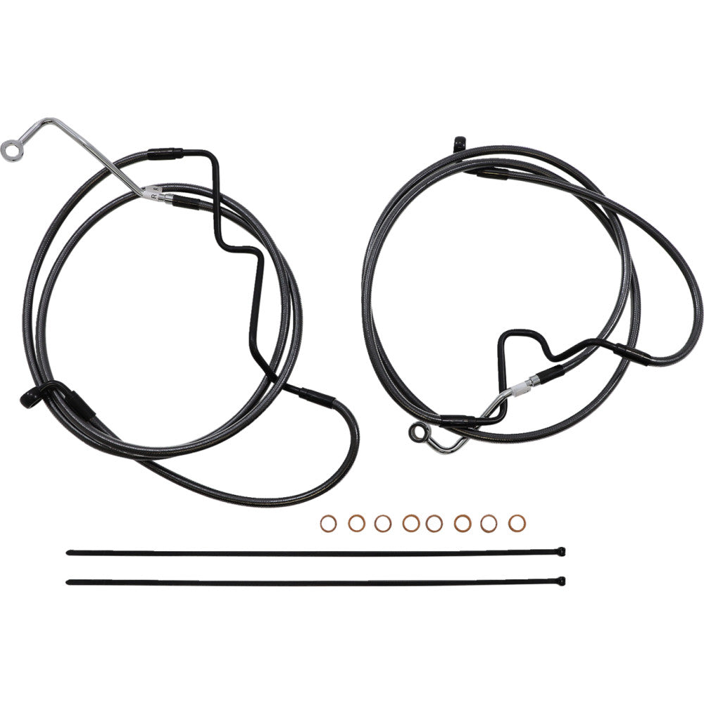 2021-2022 for Harley FLHR MAGNUM Control Cable Kit Black Pearl 15-17