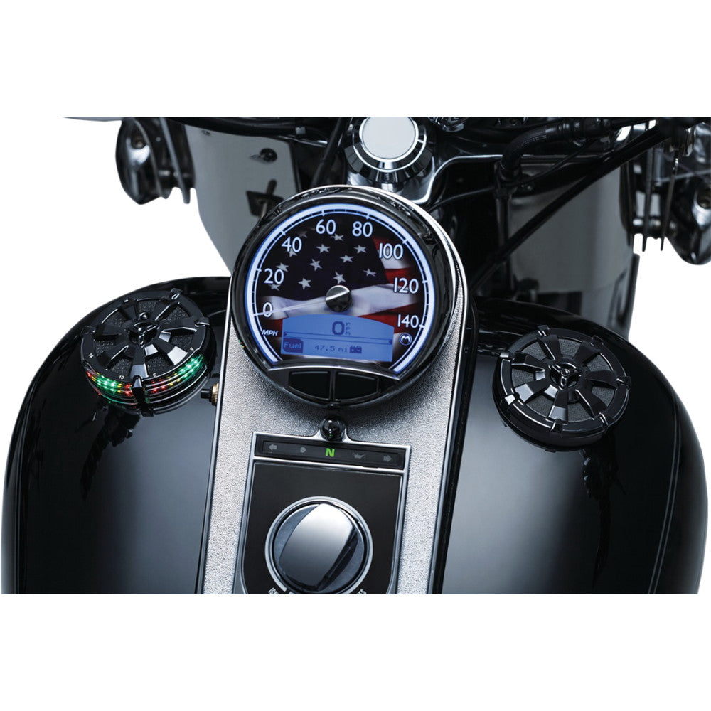 2012-2017 for Harley Softail Slim FLS KURYAKYN Alley Cat Gas Cap Black 7384