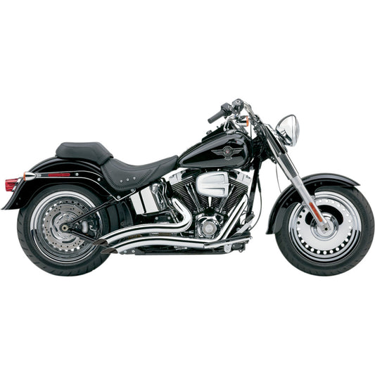 04-06 for Harley FLSTC COBRA Speedster Swept Short Exhaust Chrome '86-'06 6223