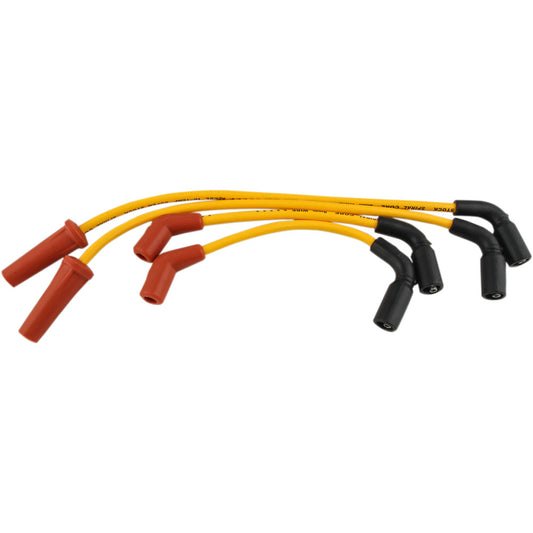 18-'19 for Harley FLDE ACCEL 8Mm Wires Softail `18-Up Yellow 274-0087