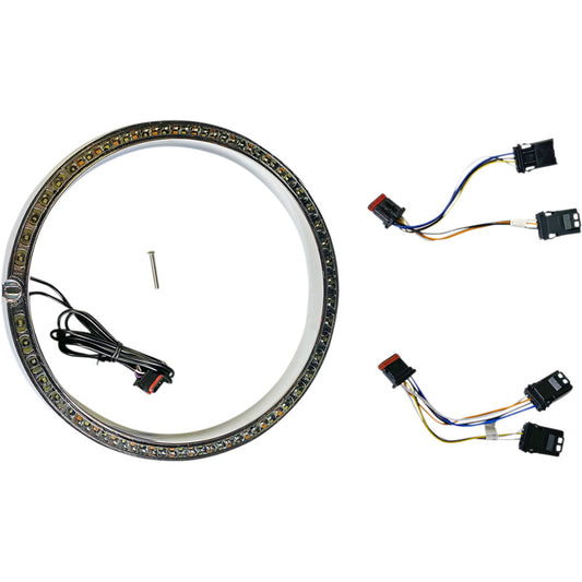 2014-2021 for Harley Street Glide Special FLHXS Sequential Trim Ring Chrome M81