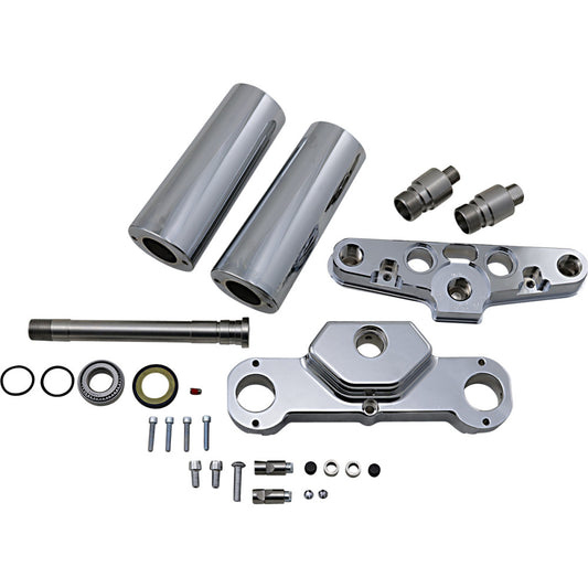 2012-2017 for Harley Softail Deluxe EFI FLSTNI HAWG HALTERS Triple Tree Chrome 4