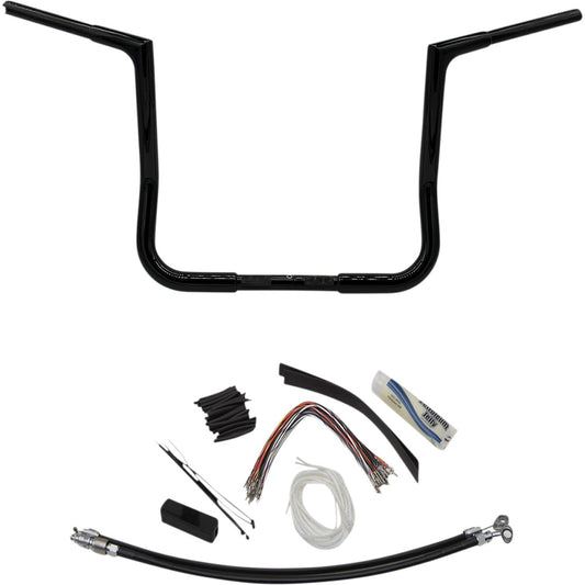 2009-2013 for Harley Tri Glide Ultra Classic F Handlebar Kit Flat Top 14" Black