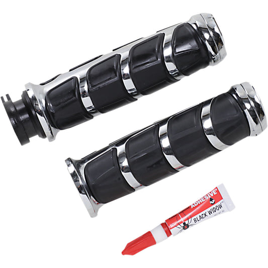 2011-2017 for Victory Highball KURYAKYN Grips Kinetic Metric/Victory Chrome 6375