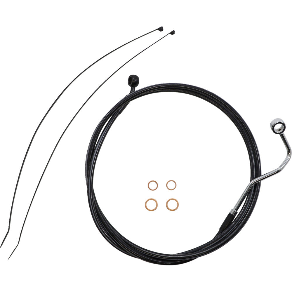 21-22 for Harley FLHR W/ABS MAGNUM Control Cable Kit XR Black 12-14