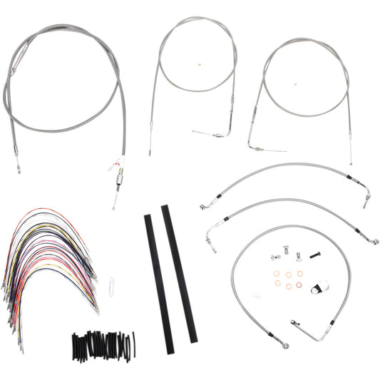 97-01 for Harley FLHRC Cable/Brake Line Kit 14" Ape hangers B30-1076