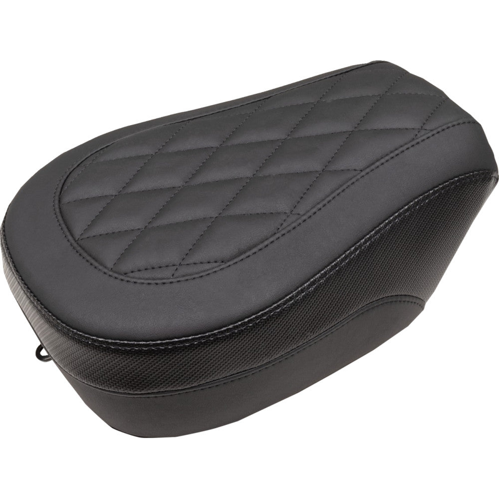 22-23 for Indian Chief MUSTANG Solo Touring Seat Passenger Black Diamond Stich
