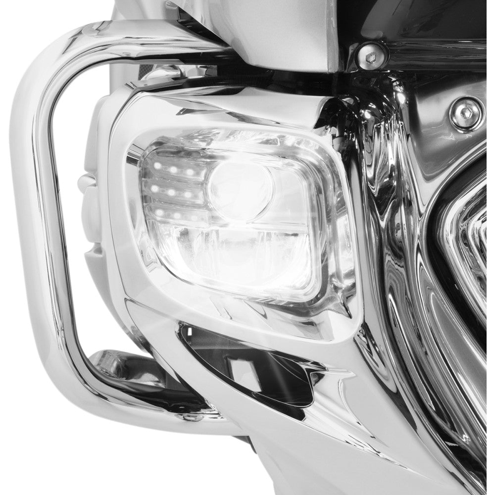 01-10 for Honda GL1800A Gold Wing SHOW CHROME LED Fog Lights Kit 01-10 GL1800