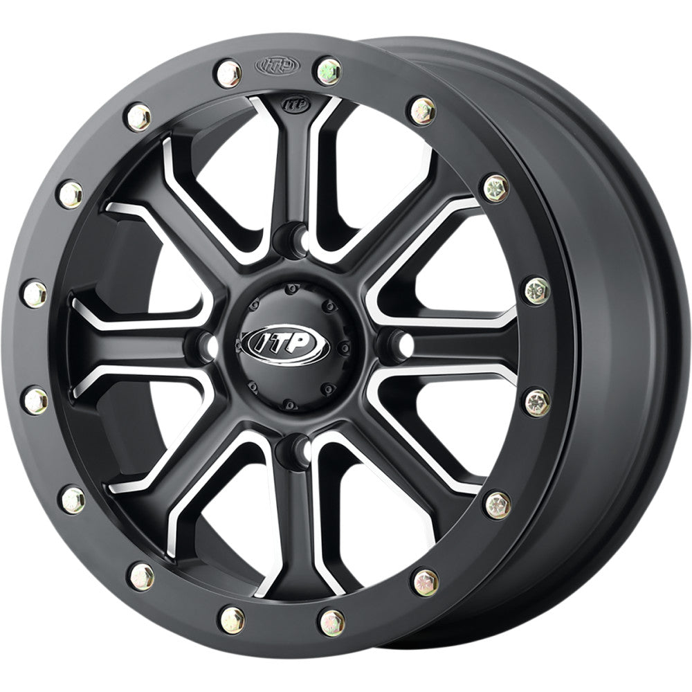 2019-2021 for Honda Talon 1000R ITP Inertia Wheel Front Black 15x7 4/137 6+1