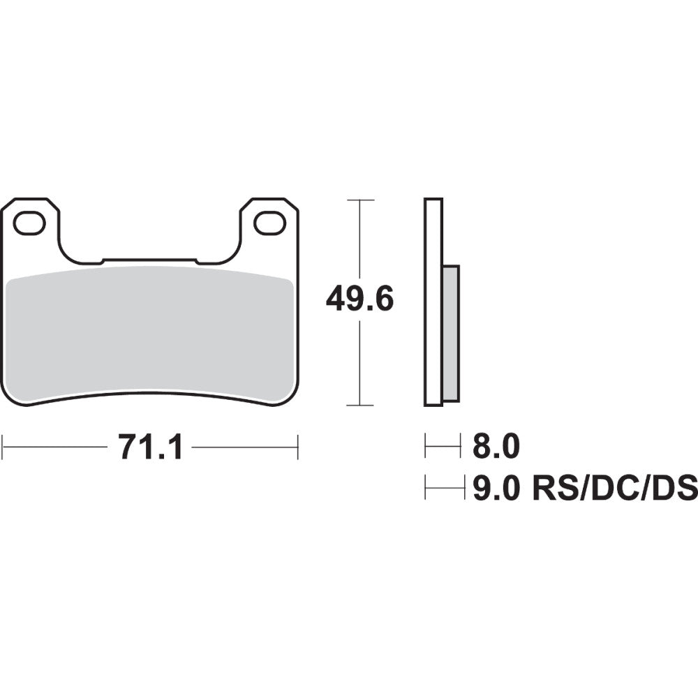 2007-2016 for Suzuki VZR 1800 Boulevard N SBS HS Brake Pads / 806HS 806HS