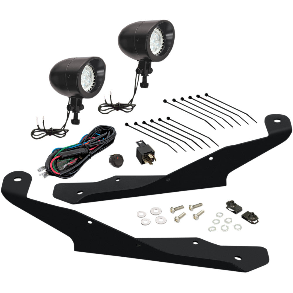 2019-2021 for Can-Am Ryker 600 ACE SHOW CHROME Mini LED Driving Light 41-401BK