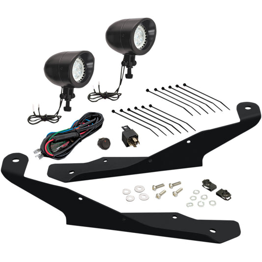 2019-2021 for Can-Am Ryker 600 ACE SHOW CHROME Mini LED Driving Light 41-401BK