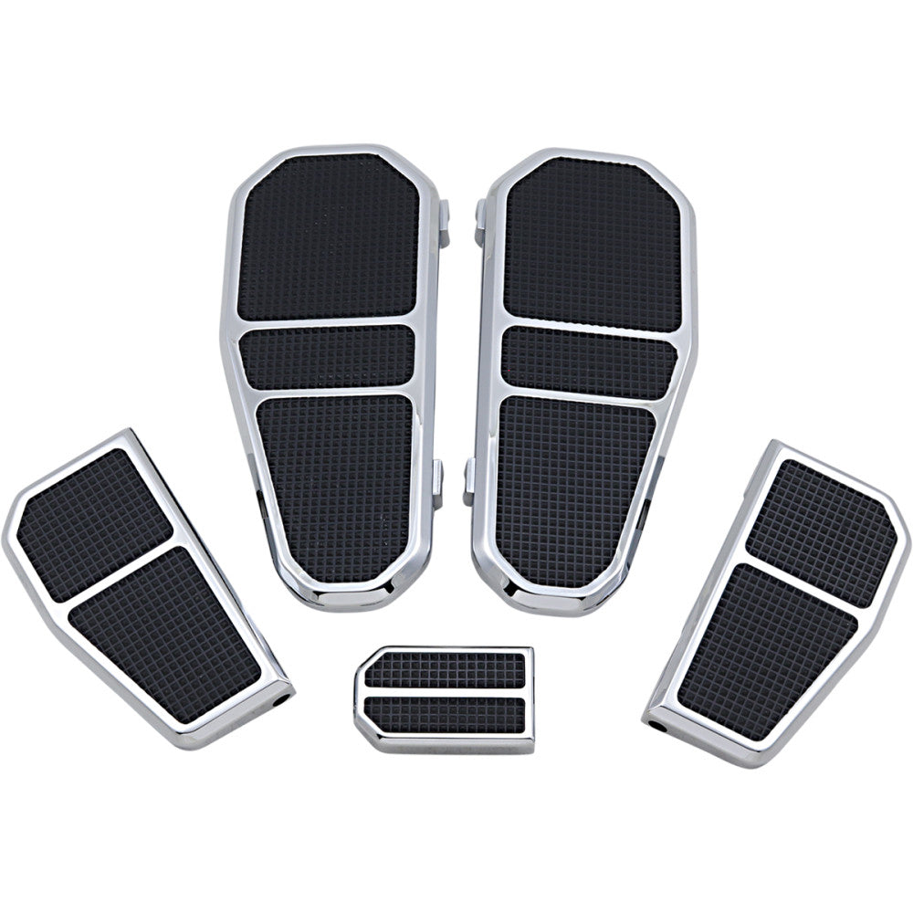 2014-2020 for Harley CVO Electra Glide FLHTKSE Front/Rear Floorboard Kit Chrome