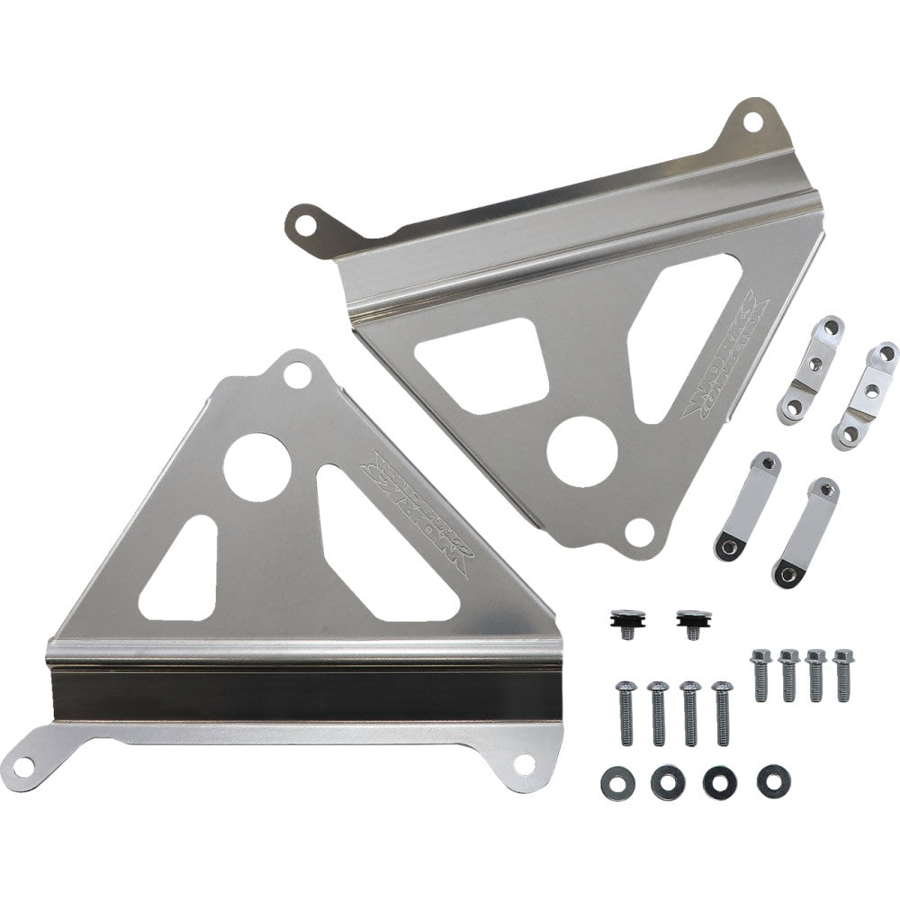 2018-2021 for Yamaha YZ 450 F WORKS CONNECTION Radiator Brace Silver 18-268