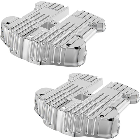 2017-2020 for Harley Road Glide Special FLTRXS Chrome Rocker Box Cover Grooved
