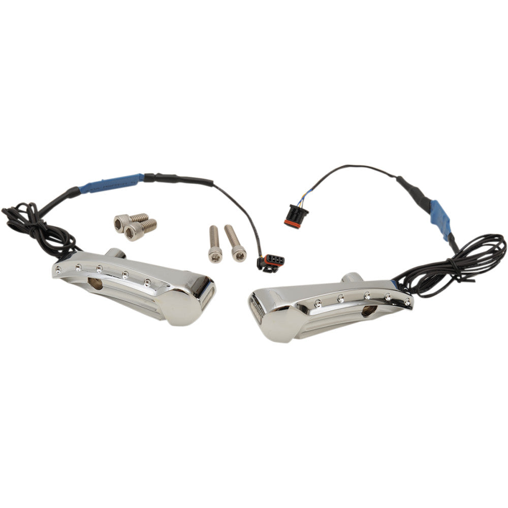 2015-2020 for Harley Road Glide Special FLTRXS Turn Signal FLTR Dimpled Chrome