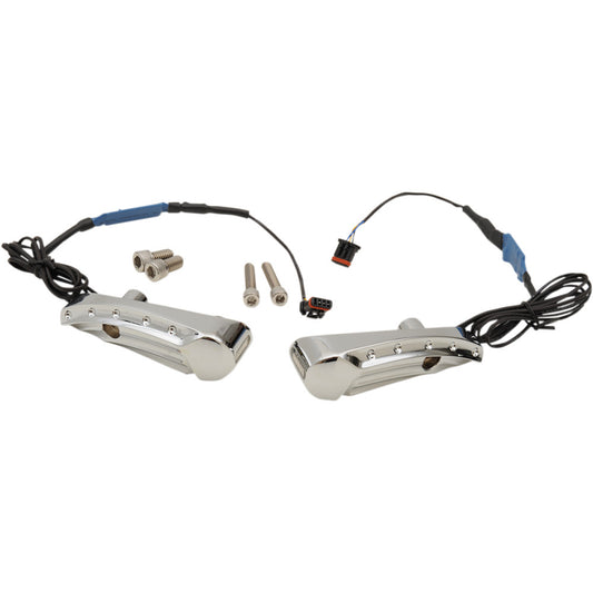 2015-2020 for Harley Road Glide Special FLTRXS Turn Signal FLTR Dimpled Chrome