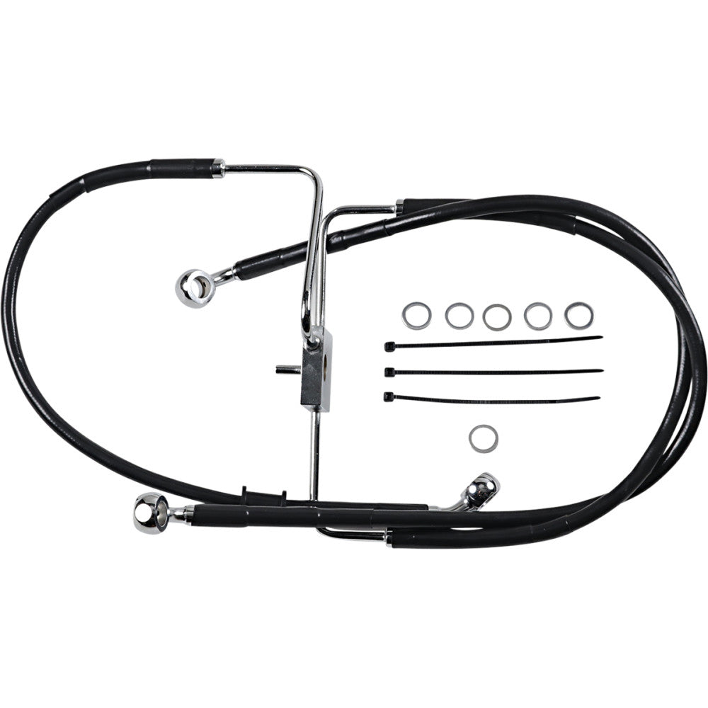 16-20 for Harley XL1200CX Drag Spec Extended Front Brake Line +2 W/O ABS