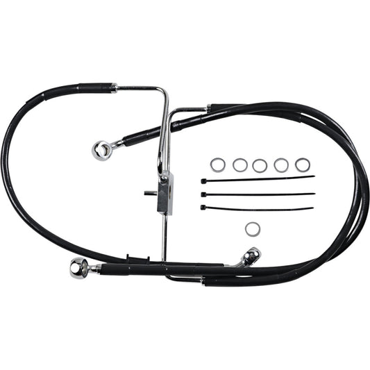 16-20 for Harley XL1200CX Drag Spec Extended Front Brake Line +2 W/O ABS