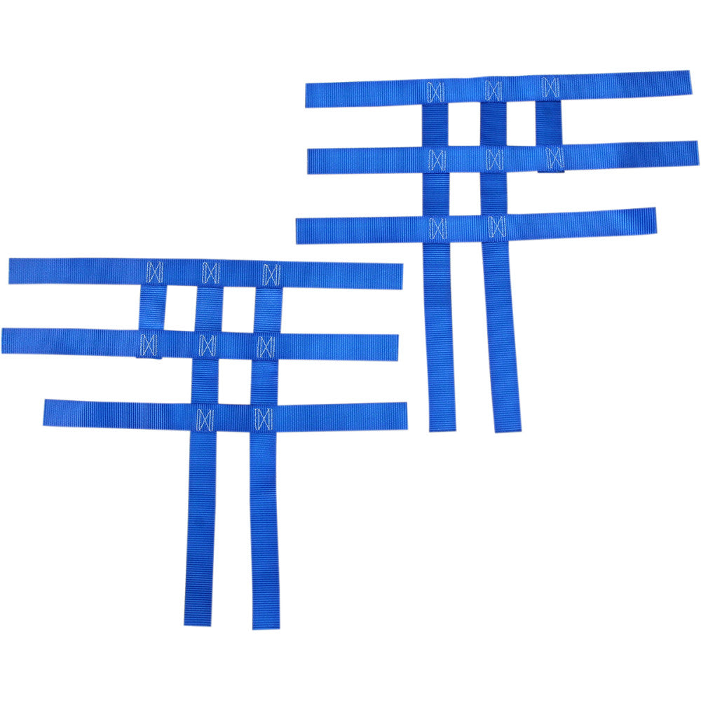 87-06 for Yamaha Banshee 350 4x2 MOTORSPORT PRODUCTS Nerf Bar Net Blue / 81-0304