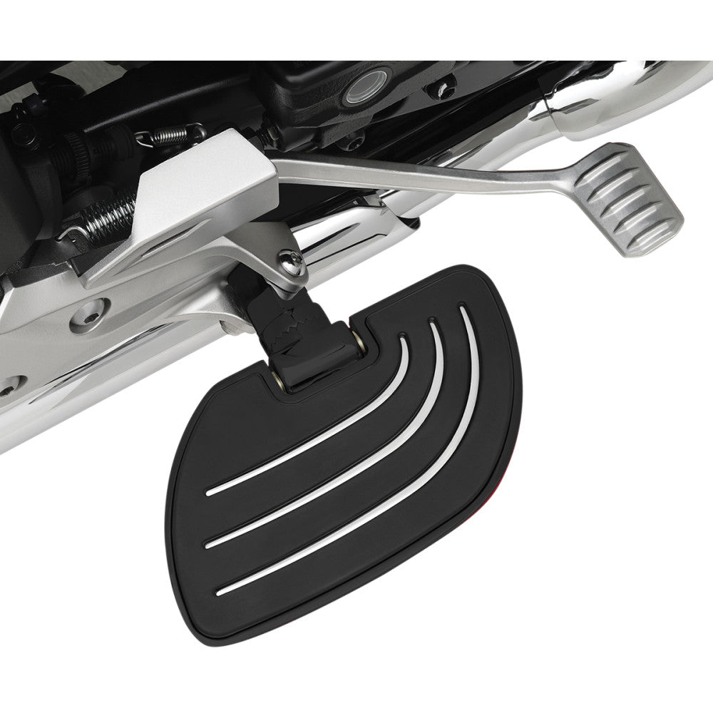 2018-2021 for Honda GL1800 Gold Wing SHOW CHROME Driver Floorboards Satin Black