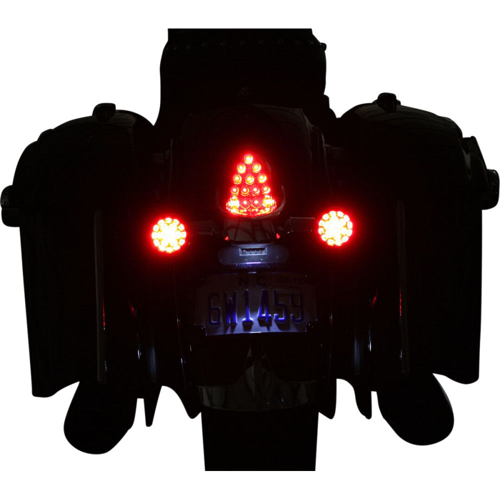 2014-2022 for Indian Roadmaster CUSTOM DYNAMICS ProBEAM Turn Signals Chrome/Red