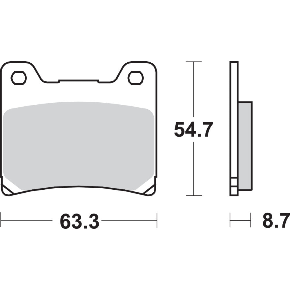1988-1997 for Yamaha XV 750 Virago SBS HS Brake Pads XV 750 Virago 555HS 555HS
