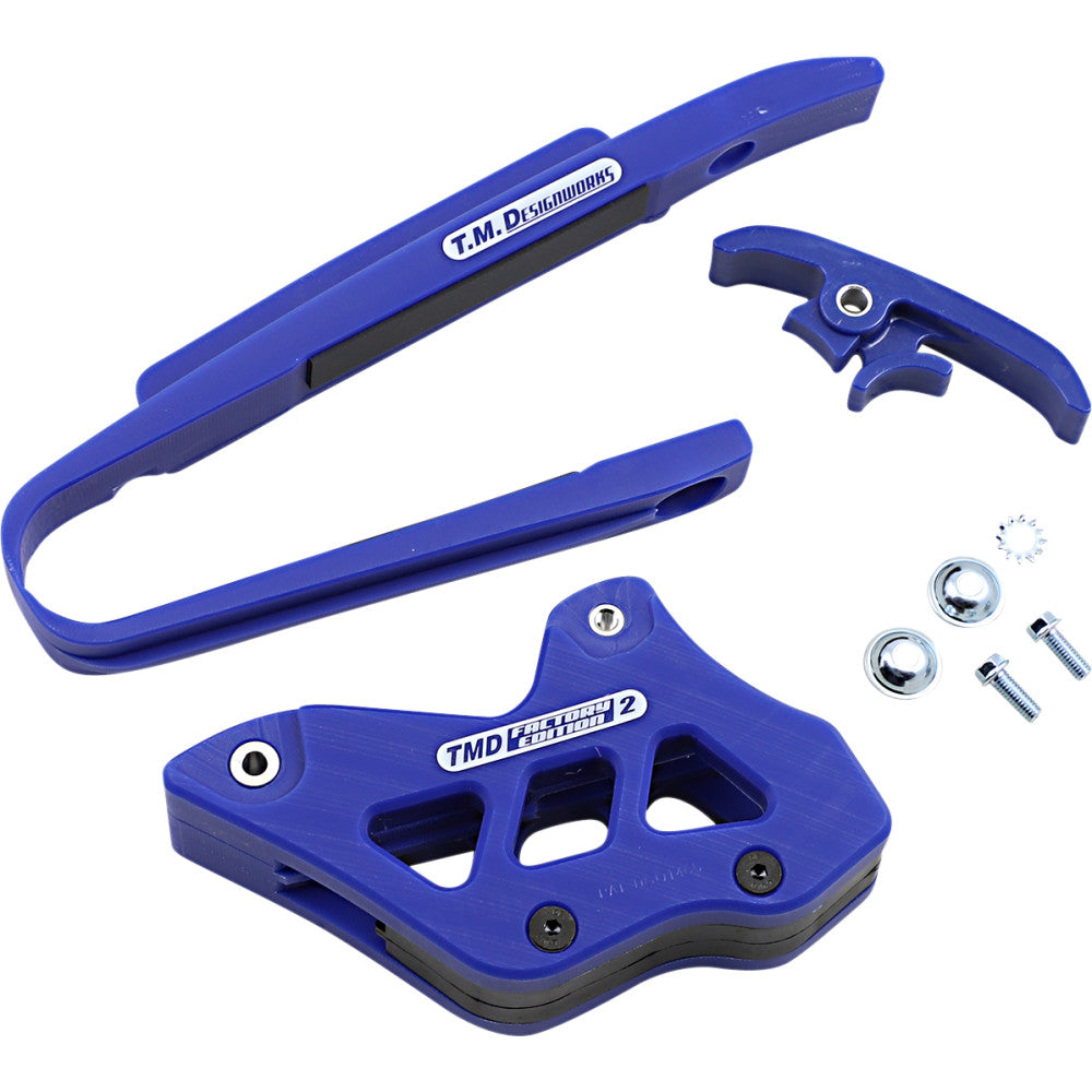 2012-2016 for KTM 250 XCF-W T.M. DESIGNWORKS Chain Guide/Slider Blue KTM-225-BUS