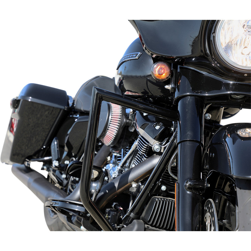 2014-2021 for Harley Street Glide Special FLHXS Engine Guard Black Twin Peaks