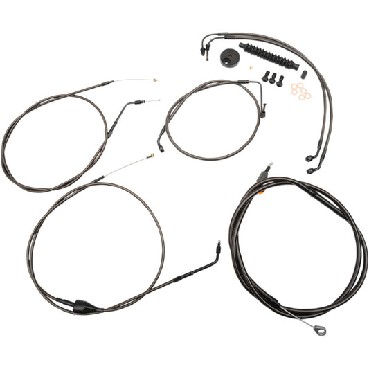 96-03 for Harley FLHTC Cable/Brake Line Kit 15" 17" Ape hangers LA-8005KT-16M