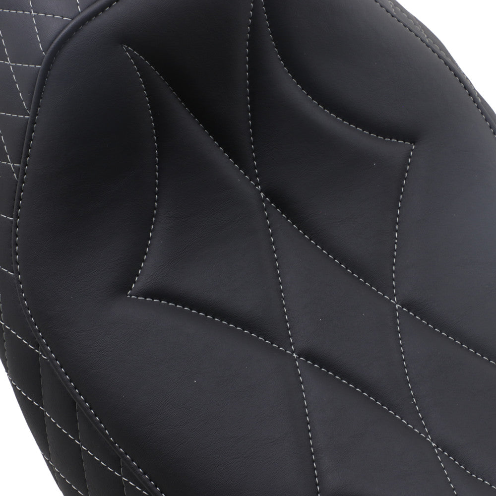 2015-2021 for Harley FLTRXS MUSTANG Revere Solo Seat Diamond Gray Stitched 75130