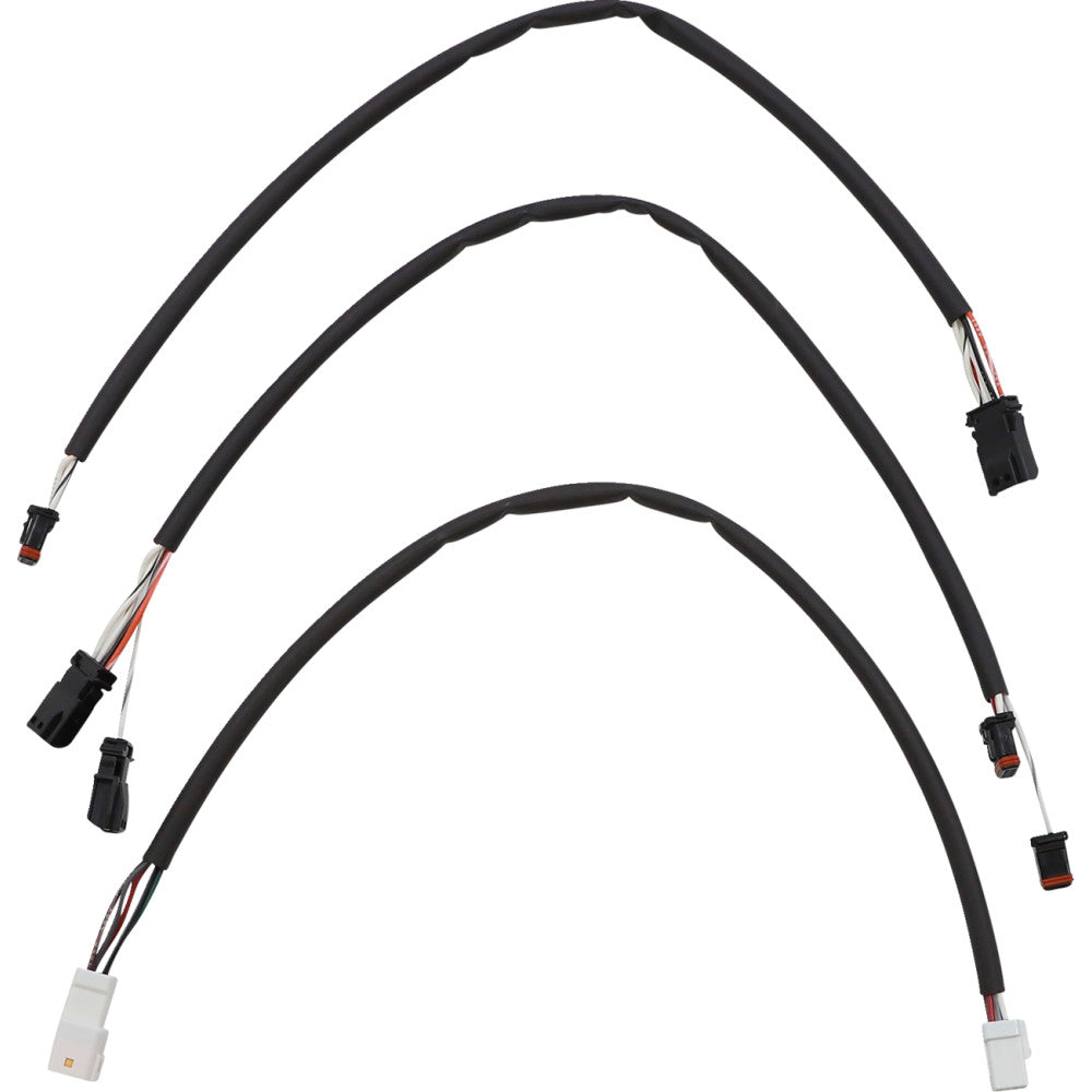 21-22 for Harley FLHR W/ABS MAGNUM Control Cable Kit XR Black 12-14