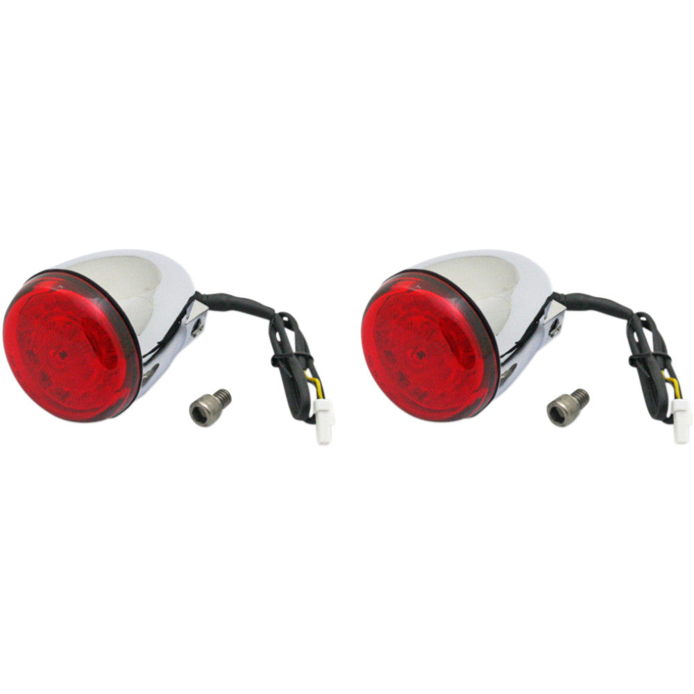 2014-2022 for Indian Roadmaster CUSTOM DYNAMICS ProBEAM Turn Signals Chrome/Red