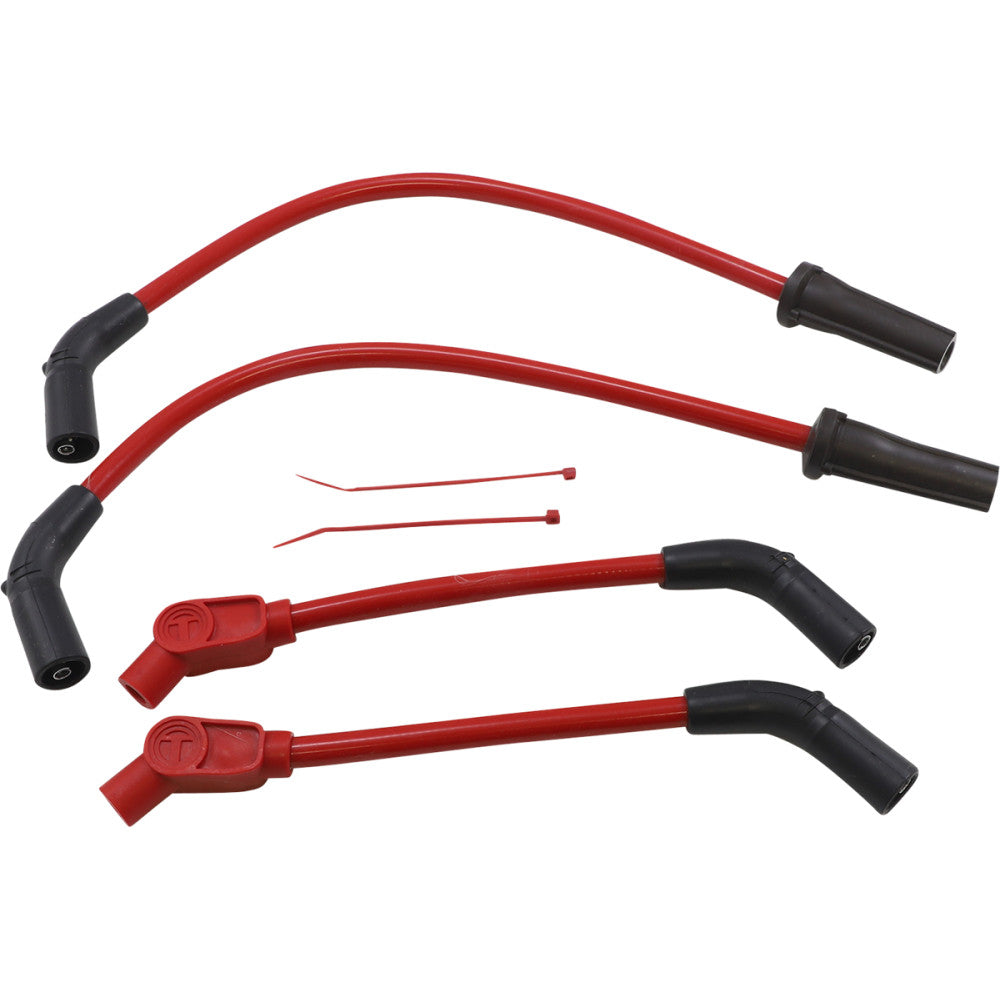 2018-2021 for Harley Softail Slim FLSL SUMAX Spark Plug Wires 10.4 mm Red 49238