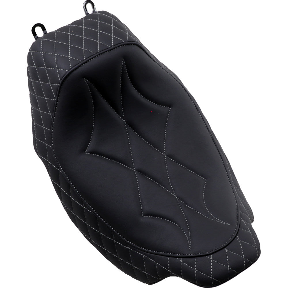 2015-2021 for Harley FLTRXS MUSTANG Revere Solo Seat Diamond Gray Stitched 75130