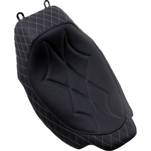 2015-2021 for Harley FLTRXS MUSTANG Revere Solo Seat Diamond Gray Stitched 75130