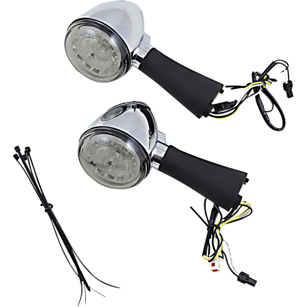 2015-2022 for Indian Scout CUSTOM DYNAMICS Rear LED Tun Signal Ringz Smoke Scout