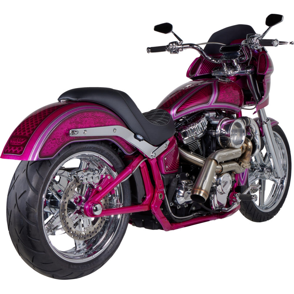 2017-2020 for Harley Road Glide Special FLTRXS Chrome Rocker Box Cover Grooved