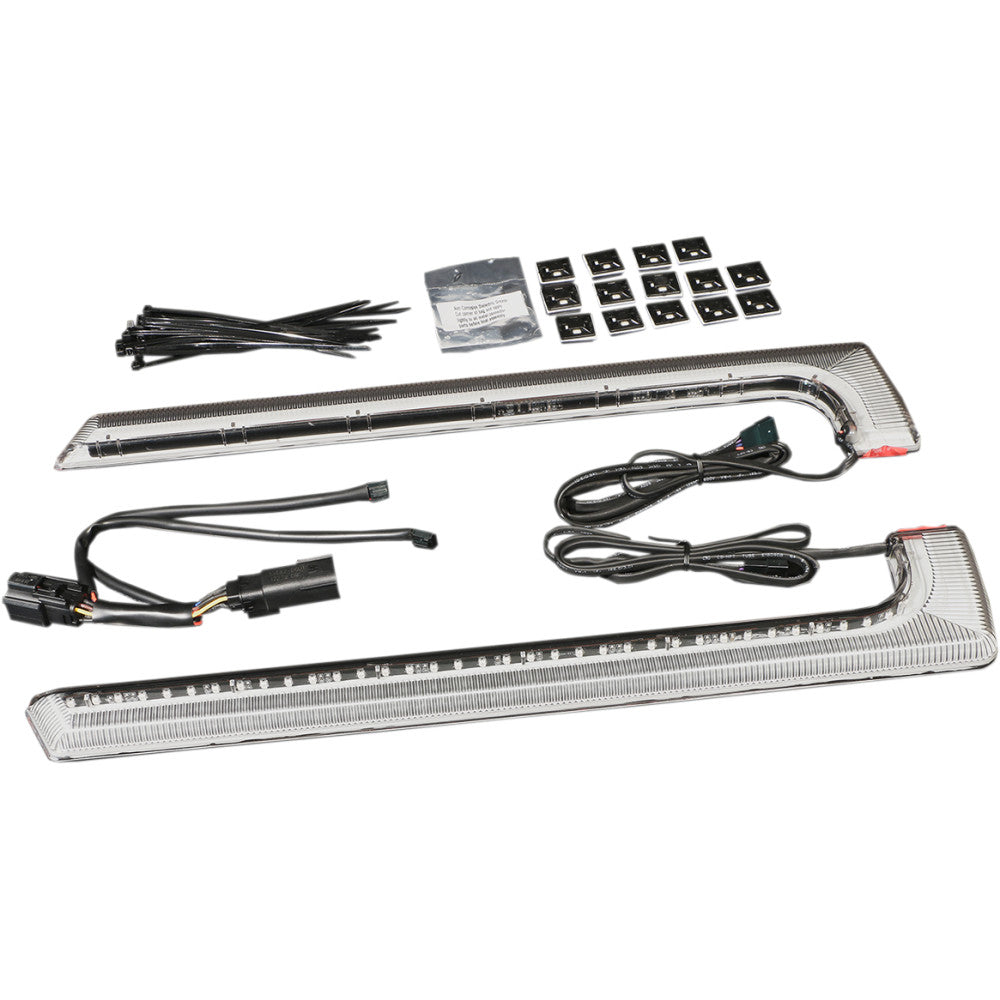 2015-2021 for Harley FLTRXS CIRO Machete Bag LED Lights Flat-Bottom Bags 40155