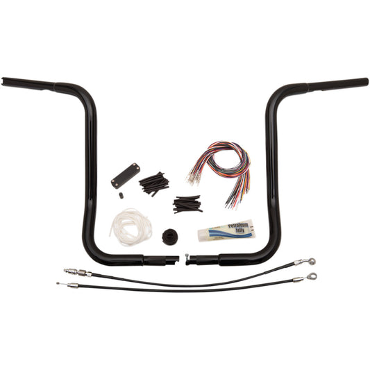 2009-2013 for Harley Tri Glide FLHTCUTG Handlebar Kit Rounded Top 16" Black H16