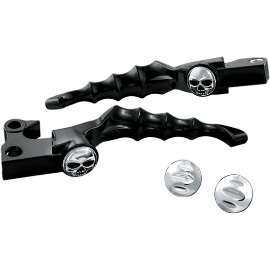 2009-2016 for Harley Road King EFI FLHR KURYAKYN Lever Zombie Black 1091
