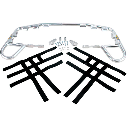 2008-2013 for Yamaha Raptor 250 4x2 MOTORSPORT PRODUCTS Nerf Bars Raptor Silver
