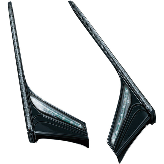 2012-2016 for Honda GL1800A Gold Wing KURYAKYN Vertical Accent Strips Gloss Blac